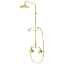 Federation Exposed Shower Set with Hand Held Shower - Brass Gold, F9318BG, WELS 3 star rating, 9L/min