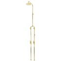 Federation Exposed Bath/Shower Set Floor Entry - Brass Gold, F9332BG, WELS 3 star rating, 9L/min