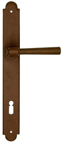 Maniglia porta ristrutturazione ferro forgiato ruggine nero opaco 