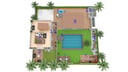 Villa & Apartments with swimming-pool - jacuzzi - rooftop terracce - barbecue grill - sunbeds - beduin tent with home cinema - all rooms with A/C and smart TV
