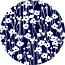 Pattern design Shuumeikiku indigo blue