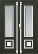 Alu Haustür KOMPOtherm Chagall 141LR TT_R6005-9016_Musselin_10729