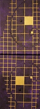 Golden Grid 6 mini me  purple   F0×2 140mm×360mm  Acrylic 2012