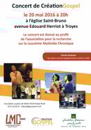 Fondation Groupama Santé groupe Création Gospel concert LMC France recherche leucémie Église Saint Bruno Troyes