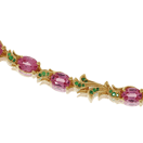 Edelstein und Diamanten Collier in Gelbgold, angefertigt auf Kundenwunsch von der Goldschmiede OBSESSION Zürich und Wetzikon