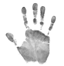 Handanalyse: Handabdruck