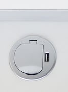 Compact desk power plug