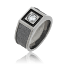 Siegelring in Weissgold mit Brillanten, angefertigt auf Kundenwunsch von der Goldschmiede OBSESSION Zürich und Wetzikon