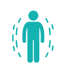 Icono hombre flotando