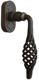 Maniglia DK ristrutturazione ferro forgiato ruggine nero opaco 