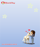 Briefpapier Pferd & Pony