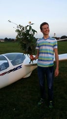 Frederic mit seinem A-Strauß