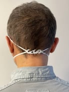 Zertifizierte FFP2 Schutzmaske, Weiß, mit Kopfbandeinsteller - ab 0,60 €