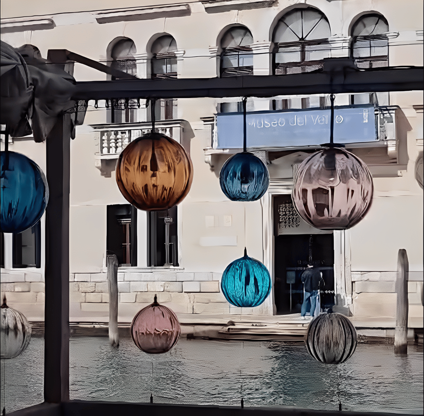 Orbite – Composizione di Sfere in Vetro di Murano