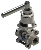 ISO 5211 mount Valves Spring Return Handle, ISO5211 spring return, ISO 5211 spring return valve, ISO5211 mounting flange spring return ISO 5211, ECON spring return valve 