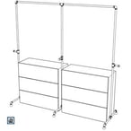 DIY Kleiderstange mit Platz für Kommode. Bauplan und Stückliste