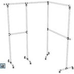 DIY Bauplan Kleiderständer No.6 aus Rohren, freistehend