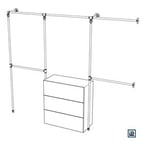 DIY Bauanleitung Offener Kleiderschrank aus Rohren No.8