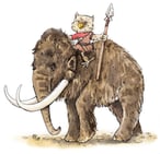 Der Steinkauz Fabian ist mit dem Fernglas in den Händen im Wald unterwegs. Um ihn herum sind viele Bäume mit verschiedenen Waldtieren und drei Kindern, die diese entdecken und dort spielen.