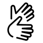 Logo für Barrierefreiheit für schwerhörige und taube Mensche