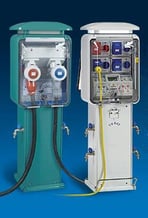 Torretas de distribución multifunciones para pantalanes