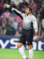 Torwarttrikot. Sponsor Siemens Mobile.