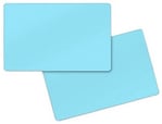 PVC-Karten hellblau 86x54