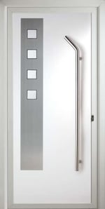 Panel de aluminio y acero inoxidable para puerta de aluminio