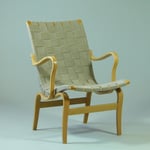 Fåtölj design Bruno Mathssson för Karl Mathsson 'Eva'.