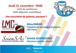 INSERM petit dej sciensas lmc france