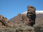 Der "Finger Gottes" mit dem Teide im Hintergrund