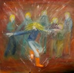 Autark, Öl auf Leinwand, 80x 80 cm, 450 €