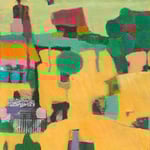 Feier - Abend / Stefanie Anrig / Mischtechnik auf Leinwand / 20 cm x 20 cm