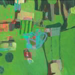 So Grün / Stefanie Anrig / Mischtechnik auf Leinwand / 20 cm x 20 cm