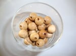 Holzperlen beige