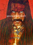 Machete, Portrait of Danny Trejo ©2011, Acrylic on Canvas, Dimensions 36" w x 40" h