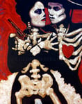 La Pistola y El Corazon  ©2015, Acrylic on Canvas, Dimensions 48" w x 60" h, Private Collection