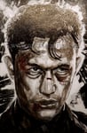 "Sin City 2: A Dame to Kill For" ©2013, Portrait of Joseph Gordon-Levitt © 2013, Acrylic on Canvas, Private Commission