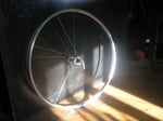 Use an old bike wheel as a source for bike spokes.