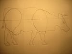 Draw moving parts onto the cow.