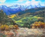 Ouray Mts, Oil on Canvas, 20" X 24"
