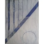 Titel: Mondrhytmus, Tempera auf Papier/gerahmt 70cm/1m