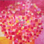 Titel: Sprühend, Acryl auf Papier