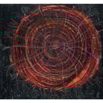 Zeichnungen einer phänomenologischen Arbeit mit Blut. Titel: Zeichnung Blutmuschel Wachsmalkreide auf Papier 21cm/21cm