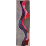 Titel: Fluß Tempera auf gewelltem Furnier 34cm/116cm