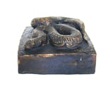 Kreuzotter, Bronze, 2007,  12 x 26 x 20 cm