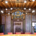 Überlingen, spätgotisches Rathaussaal, Türe