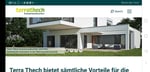 Website Terrathech: Home/Startseite, responsive Design, Mobile quer