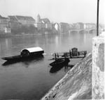 Ein romantisches Foto von der Münsterfähre im Jahre 1958 (Fährimaa Karl Städeli)