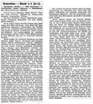 National Zeitung, Saison 1945 Bericht zum Fussballspiel Grenchen - FC Basel